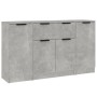 Aparadores 3 piezas madera contrachapada gris cemento de vidaXL, Aparadores - Ref: Foro24-3115831, Precio: 145,53 €, Descuent...