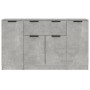 Aparadores 3 piezas madera contrachapada gris cemento de vidaXL, Aparadores - Ref: Foro24-3115831, Precio: 145,53 €, Descuent...