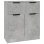 Sideboards 3 pieces cement gray plywood by vidaXL, Sideboards - Ref: Foro24-3115831, Price: 145,53 €, Discount: %