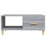 Engineered wood Sonoma gray coffee table 89.5x50x40 cm by vidaXL, Coffee table - Ref: Foro24-817514, Price: 58,59 €, Discount: %