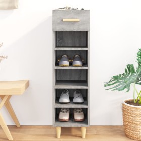 Sonoma gray plywood shoe cabinet 30x35x105 cm by vidaXL, Shoe racks and shoe organizers - Ref: Foro24-817562, Price: 46,99 €,...