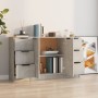 Sideboards 3 pieces cement gray plywood by vidaXL, Sideboards - Ref: Foro24-3115839, Price: 158,99 €, Discount: %