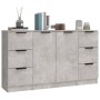 Sideboards 3 pieces cement gray plywood by vidaXL, Sideboards - Ref: Foro24-3115839, Price: 158,99 €, Discount: %