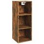 Armario pared madera ingeniería roble ahumado 34,5x32,5x90 cm de vidaXL, Estantes y estanterías - Ref: Foro24-817456, Precio:...