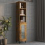 Wandschrank aus Holzwerkstoff, geräucherte Eiche, 34,5 x 32,5 x 90 cm von vidaXL, Regale und Regale - Ref: Foro24-817456, Pre...