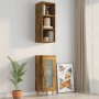 Wandschrank aus Holzwerkstoff, geräucherte Eiche, 34,5 x 32,5 x 90 cm von vidaXL, Regale und Regale - Ref: Foro24-817456, Pre...