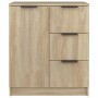 Aparadores 2 uds madera contrachapada roble Sonoma 60x30x70 cm de vidaXL, Aparadores - Ref: Foro24-3115790, Precio: 158,90 €,...