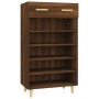 Brown oak plywood shoe cabinet 60x35x105 cm by vidaXL, Shoe racks and shoe organizers - Ref: Foro24-817557, Price: 80,51 €, D...