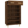 Brown oak plywood shoe cabinet 60x35x105 cm by vidaXL, Shoe racks and shoe organizers - Ref: Foro24-817557, Price: 80,51 €, D...