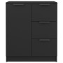 Aparadores 2 uds madera contrachapada negro 60x30x70 cm de vidaXL, Aparadores - Ref: Foro24-3115789, Precio: 164,05 €, Descue...