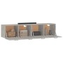 Wall cabinets 2 units concrete gray plywood 60x36.5x35 cm by vidaXL, Lockers and storage cabinets - Ref: Foro24-3115639, Pric...