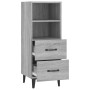 Aparador de madera contrachapada gris Sonoma 34,5x34x90 cm de vidaXL, Aparadores - Ref: Foro24-817418, Precio: 66,72 €, Descu...