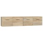 Wall cabinets 2 units Sonoma oak plywood 80x35x36.5cm by vidaXL, Lockers and storage cabinets - Ref: Foro24-3115646, Price: 1...