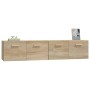 Wall cabinets 2 units Sonoma oak plywood 80x35x36.5cm by vidaXL, Lockers and storage cabinets - Ref: Foro24-3115646, Price: 1...