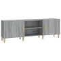 TV stand made of gray Sonoma plywood, measuring 150x30x50 cm. by vidaXL, TV Furniture - Ref: Foro24-817502, Price: 66,94 €, D...