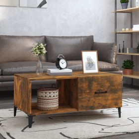 Smoked oak plywood coffee table 90x50x40 cm by vidaXL, Coffee table - Ref: Foro24-817516, Price: 65,99 €, Discount: %