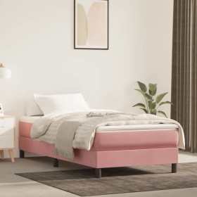 Colchón de muelles ensacados terciopelo rosa 100x200x20 cm de vidaXL, Colchones - Ref: Foro24-347753, Precio: 144,99 €, Descu...