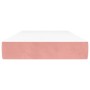 Colchón de muelles ensacados terciopelo rosa 100x200x20 cm de vidaXL, Colchones - Ref: Foro24-347753, Precio: 141,36 €, Descu...