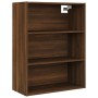 Armario colgante de pared marrón roble 69,5x32,5x90 cm de vidaXL, Aparadores - Ref: Foro24-817401, Precio: 62,54 €, Descuento: %