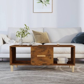 Smoked oak plywood coffee table 102x50x40 cm by vidaXL, Coffee table - Ref: Foro24-817525, Price: 59,99 €, Discount: %