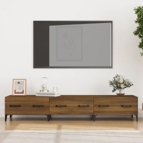 Smoked oak plywood TV cabinet 150x34.5x30 cm by vidaXL, TV Furniture - Ref: Foro24-817512, Price: 100,47 €, Discount: %