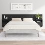 Black plywood headboard with side tables by vidaXL, Headboards and footboards - Ref: Foro24-3115717, Price: 163,87 €, Discoun...