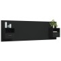 Black plywood headboard with side tables by vidaXL, Headboards and footboards - Ref: Foro24-3115717, Price: 163,87 €, Discoun...