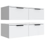 Wall cabinets 2 units white plywood 68x30x20 cm by vidaXL, Shelves and shelves - Ref: Foro24-3115892, Price: 107,79 €, Discou...