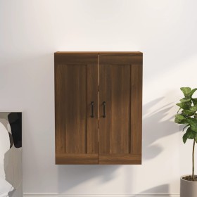 Armario colgante de pared marrón roble 69,5x32,5x90 cm de vidaXL, Aparadores - Ref: Foro24-817398, Precio: 67,99 €, Descuento: %