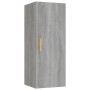 Gray Sonoma plywood wall cabinet 34.5x34x90 cm by vidaXL, Shelves and shelves - Ref: Foro24-817439, Price: 46,92 €, Discount: %