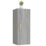 Gray Sonoma plywood wall cabinet 34.5x34x90 cm by vidaXL, Shelves and shelves - Ref: Foro24-817439, Price: 46,92 €, Discount: %