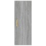 Gray Sonoma plywood wall cabinet 34.5x34x90 cm by vidaXL, Shelves and shelves - Ref: Foro24-817439, Price: 46,92 €, Discount: %