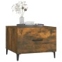 Center table with smoked oak metal legs 50x50x40 cm by vidaXL, Coffee table - Ref: Foro24-817537, Price: 40,67 €, Discount: %