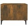 Center table with smoked oak metal legs 50x50x40 cm by vidaXL, Coffee table - Ref: Foro24-817537, Price: 40,67 €, Discount: %