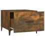 Center table with smoked oak metal legs 50x50x40 cm by vidaXL, Coffee table - Ref: Foro24-817537, Price: 40,67 €, Discount: %