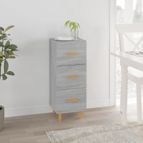 Sonoma gray engineered wood sideboard 34.5x34x90 cm by vidaXL, Sideboards - Ref: Foro24-817409, Price: 45,38 €, Discount: %