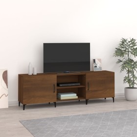 Brown oak engineered wood TV cabinet 150x30x50 cm by vidaXL, TV Furniture - Ref: Foro24-817506, Price: 96,32 €, Discount: %