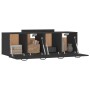 Wandschrank 2 Stück schwarzes Sperrholz 80x35x36,5 cm von vidaXL, Schließfächer und Lagerschränke - Ref: Foro24-3115653, Prei...