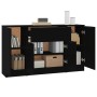 Sideboards 3 pieces plywood black by vidaXL, Sideboards - Ref: Foro24-3115829, Price: 143,99 €, Discount: %