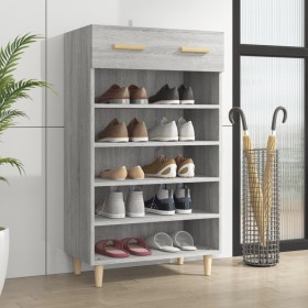 Sonoma gray plywood shoe cabinet 60x35x105 cm by vidaXL, Shoe racks and shoe organizers - Ref: Foro24-817556, Price: 75,99 €,...