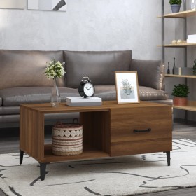 Brown oak plywood coffee table 90x50x40 cm by vidaXL, Coffee table - Ref: Foro24-817518, Price: 49,92 €, Discount: %