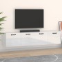 Wall cabinets 2 units plywood white gloss 60x36.5x35 cm by vidaXL, Lockers and storage cabinets - Ref: Foro24-3115640, Price:...