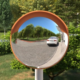 Orange polycarbonate exterior convex traffic mirror Ø30cm by vidaXL, Road and traffic signs - Ref: Foro24-153081, Price: 29,4...