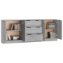 Aparador de 3 piezas madera contrachapada gris Sonoma de vidaXL, Aparadores - Ref: Foro24-3115786, Precio: 224,12 €, Descuent...