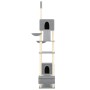 Árbol rascador para gatos suelo a techo gris claro 277-303 cm de vidaXL, Mobiliario para gatos - Ref: Foro24-171613, Precio: ...