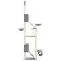 Árbol rascador para gatos suelo a techo gris claro 277-303 cm de vidaXL, Mobiliario para gatos - Ref: Foro24-171613, Precio: ...