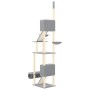 Árbol rascador para gatos suelo a techo gris claro 277-303 cm de vidaXL, Mobiliario para gatos - Ref: Foro24-171613, Precio: ...