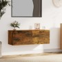 Smoked oak plywood wall cabinet 100x36.5x35 cm by vidaXL, Lockers and storage cabinets - Ref: Foro24-817612, Price: 51,46 €, ...