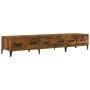 Smoked oak plywood TV cabinet 150x34.5x30 cm by vidaXL, TV Furniture - Ref: Foro24-817510, Price: 92,49 €, Discount: %