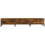 Smoked oak plywood TV cabinet 150x34.5x30 cm by vidaXL, TV Furniture - Ref: Foro24-817510, Price: 92,49 €, Discount: %